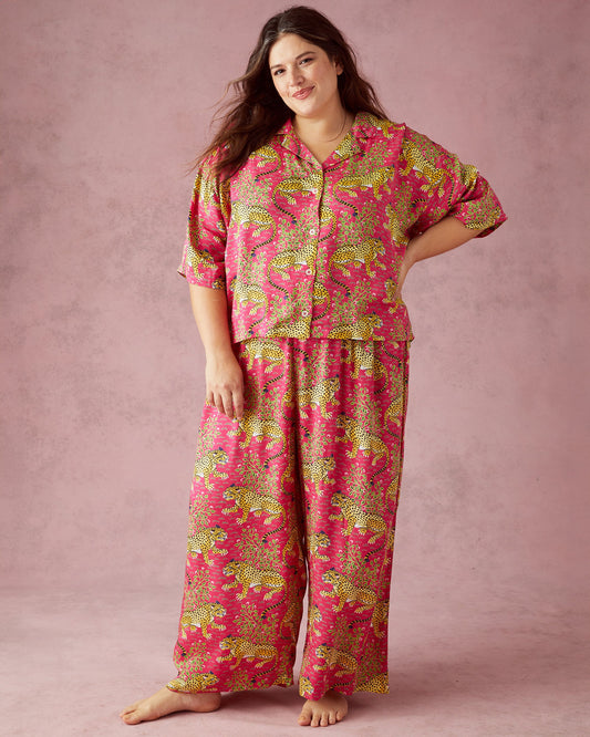 Camel's Courtyard & Bagheera - Eco Satin Wildest Dreams Set Bundle - Avocado/Hot Pink