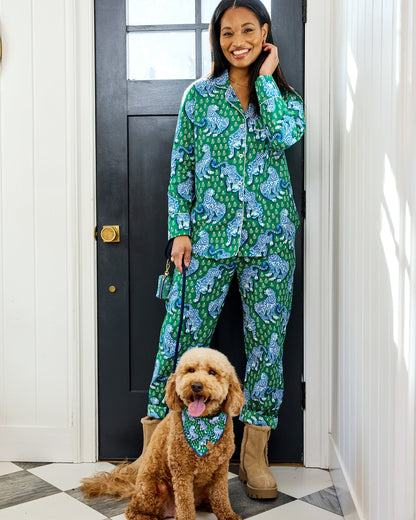 Tiger Queen - Long PJ Set - Jade