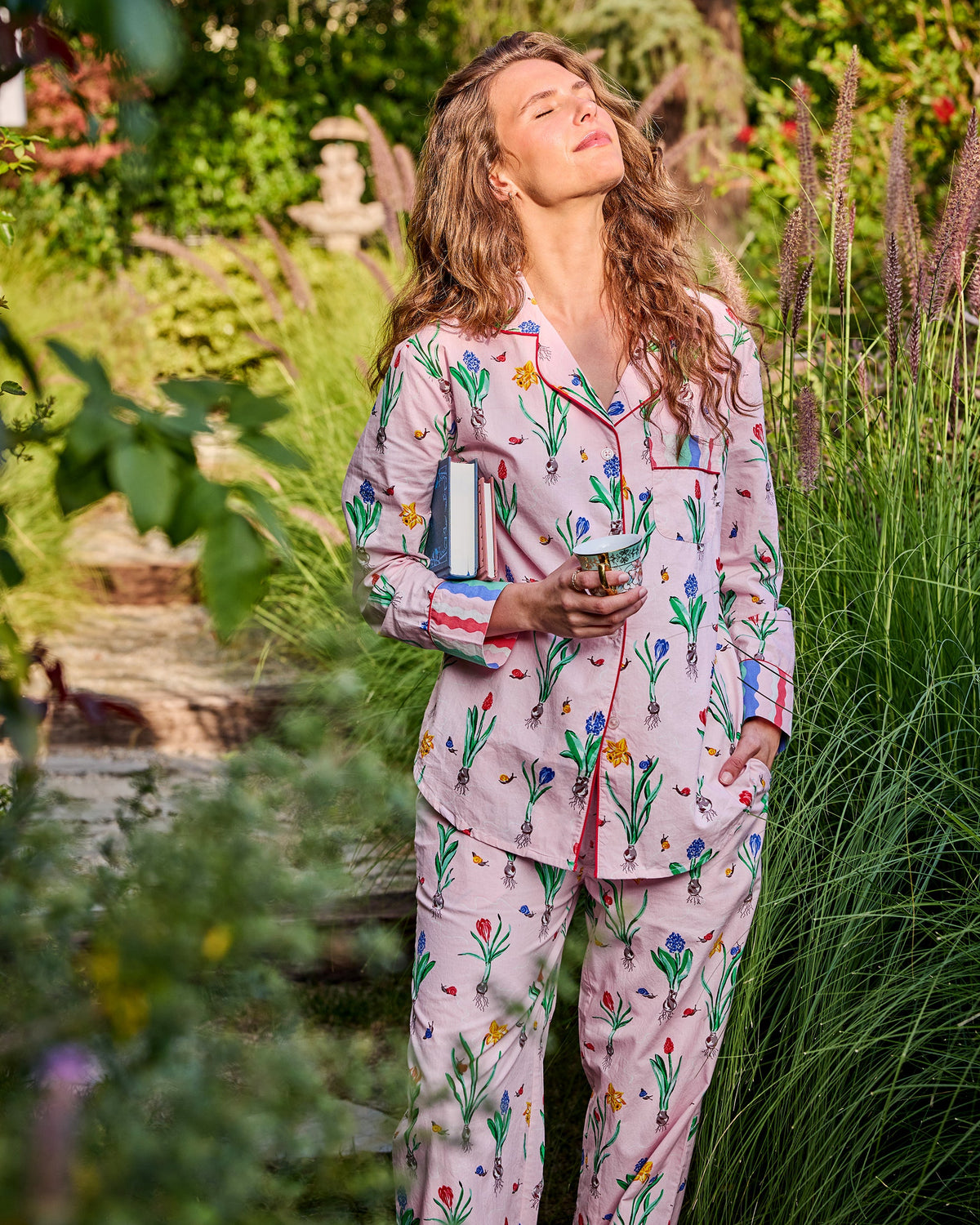 Tulip Trail - Long PJ Set - Blush