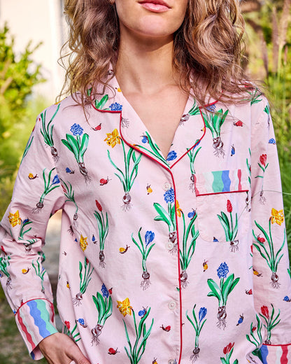 Tulip Trail - Long PJ Set - Blush