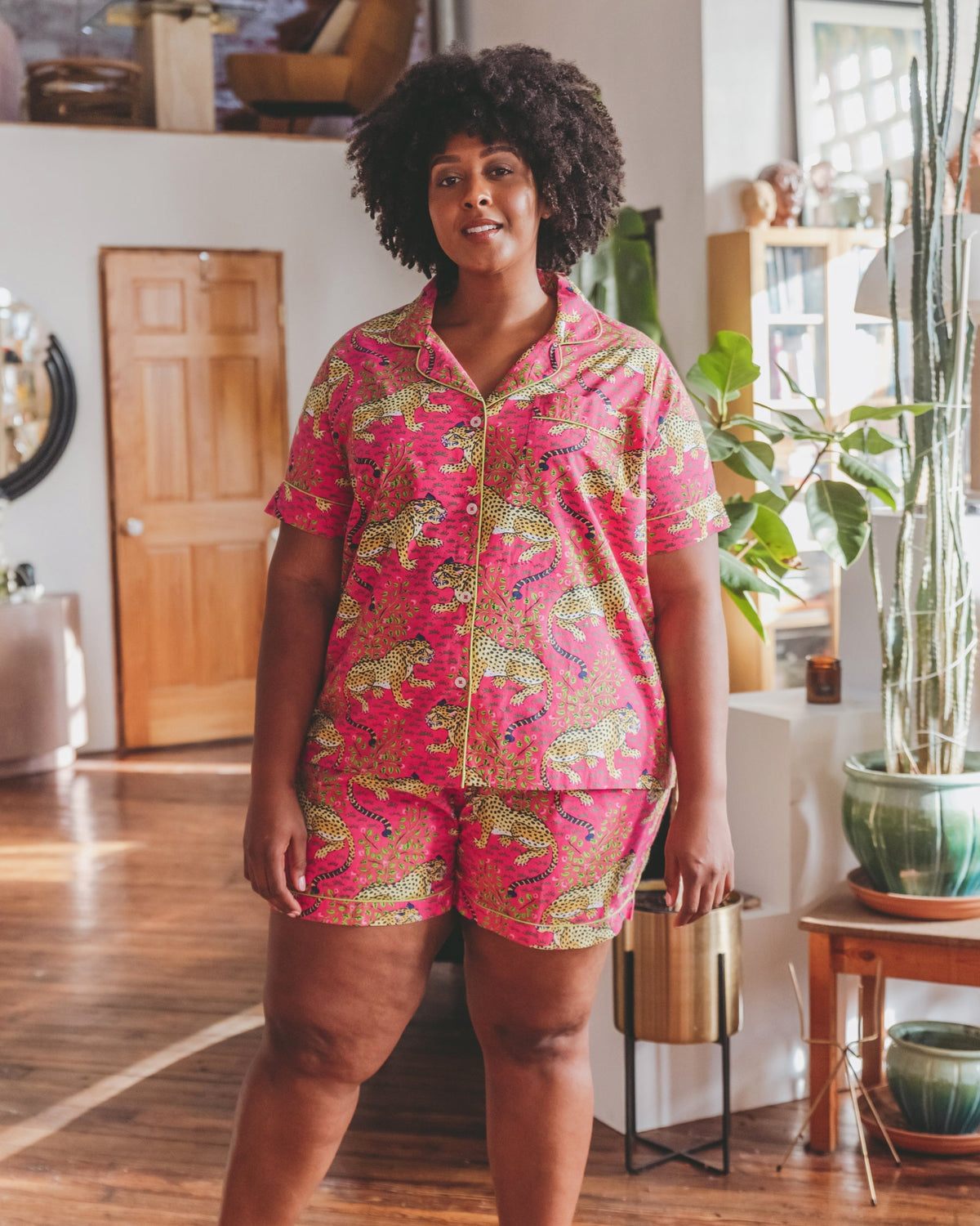 Bagheera - Petite Short PJ Set - Hot Pink
