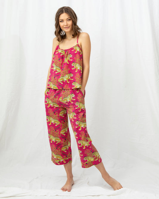 Bagheera - Cami Cropped Set - Hot Pink