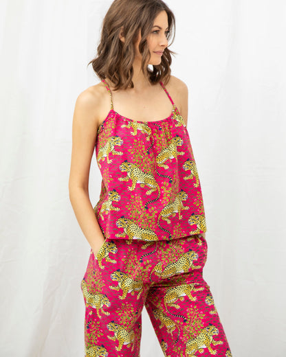 Bagheera - Cami Cropped Set - Hot Pink