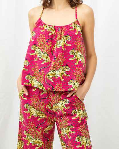 Bagheera - Cami Cropped Set - Hot Pink