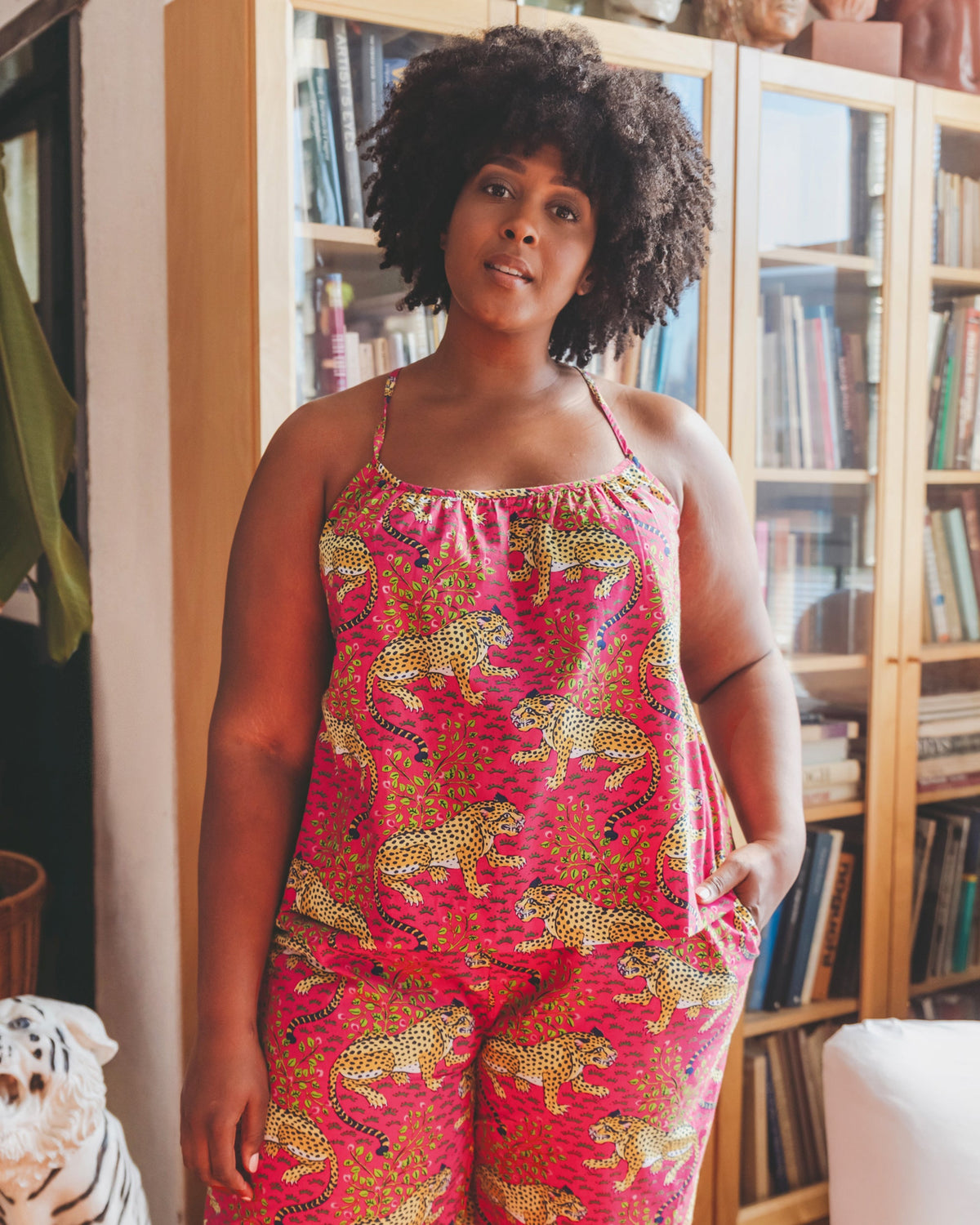 Bagheera - Cami Cropped Set - Hot Pink