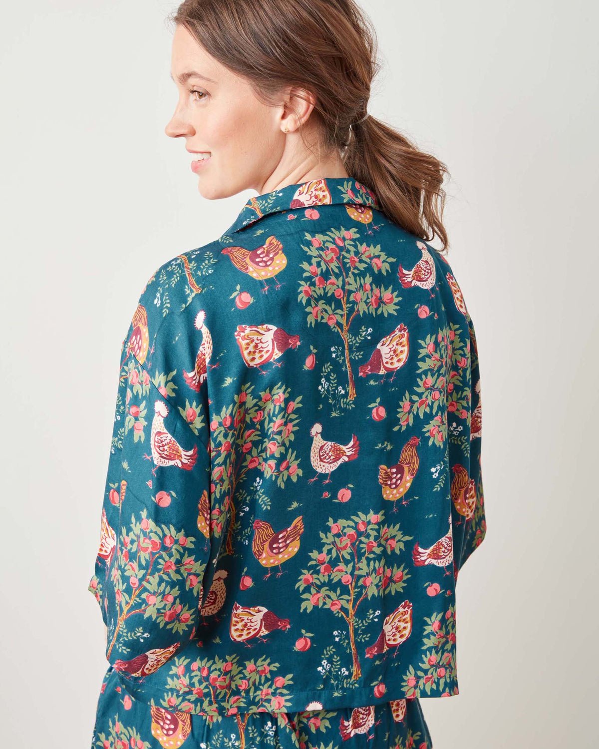 Hen House - Petite Eco Satin Wildest Dreams Set - Navy